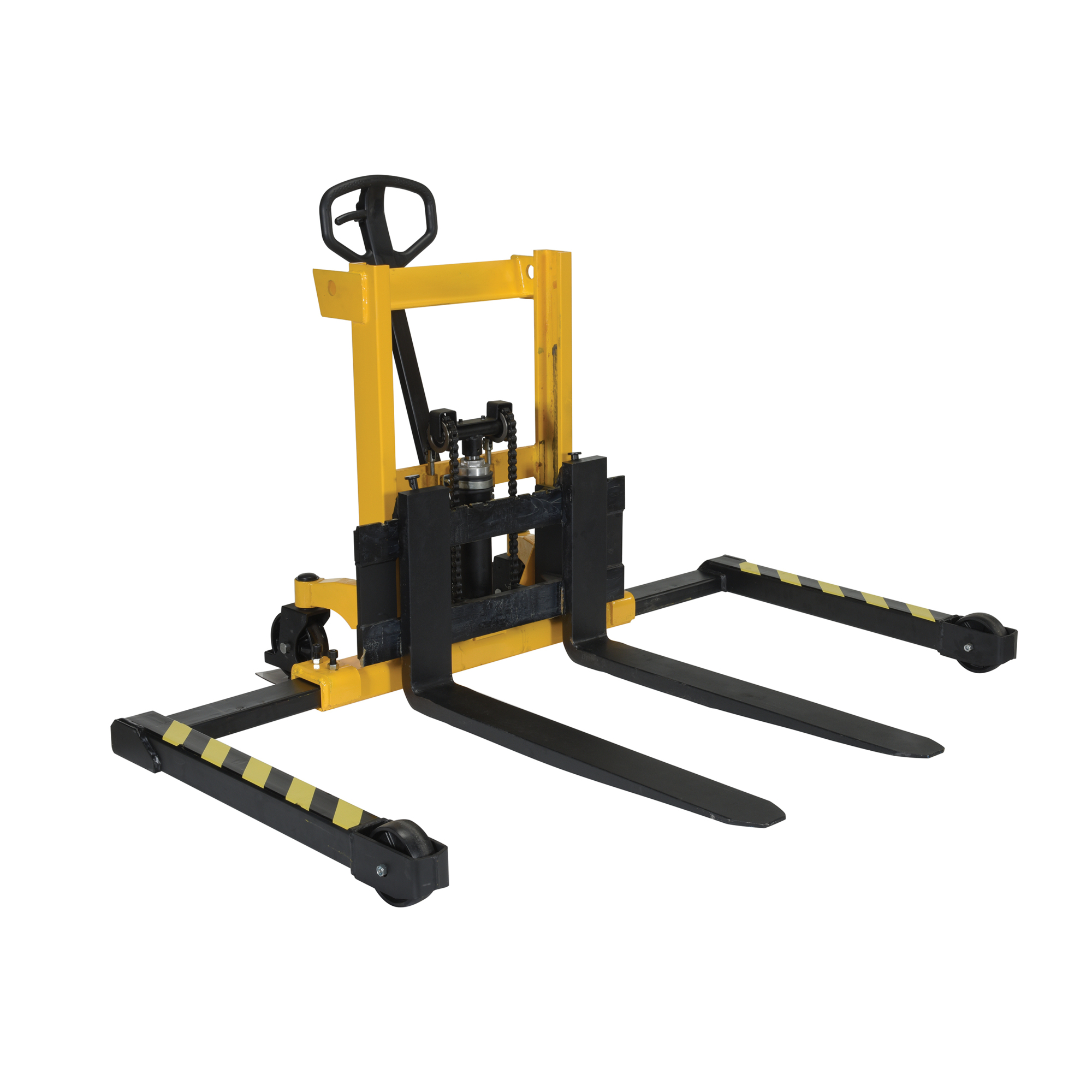 Vestil Manual Pump Stacker - 2000-Lb. Capacity, 2in. to 17in. Lift Height, Adjustable Forks, Model# VHPS-2000-AA-17